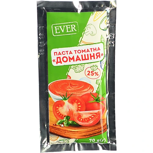 Томатная паста Ever 70г домашня 25% сошет