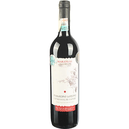 Вино Maranuli 0.75л Otskhanuri Sapere Barrel Selected червоне сухе