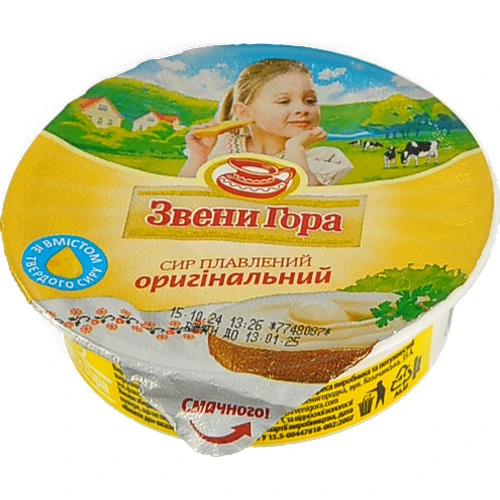 Сир плавлений 50% пастоподібний Оригінальний Звени Гора ст 90г