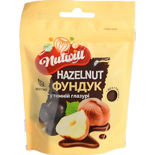 Фундук у темній глазурі Nutwill д/п 100г