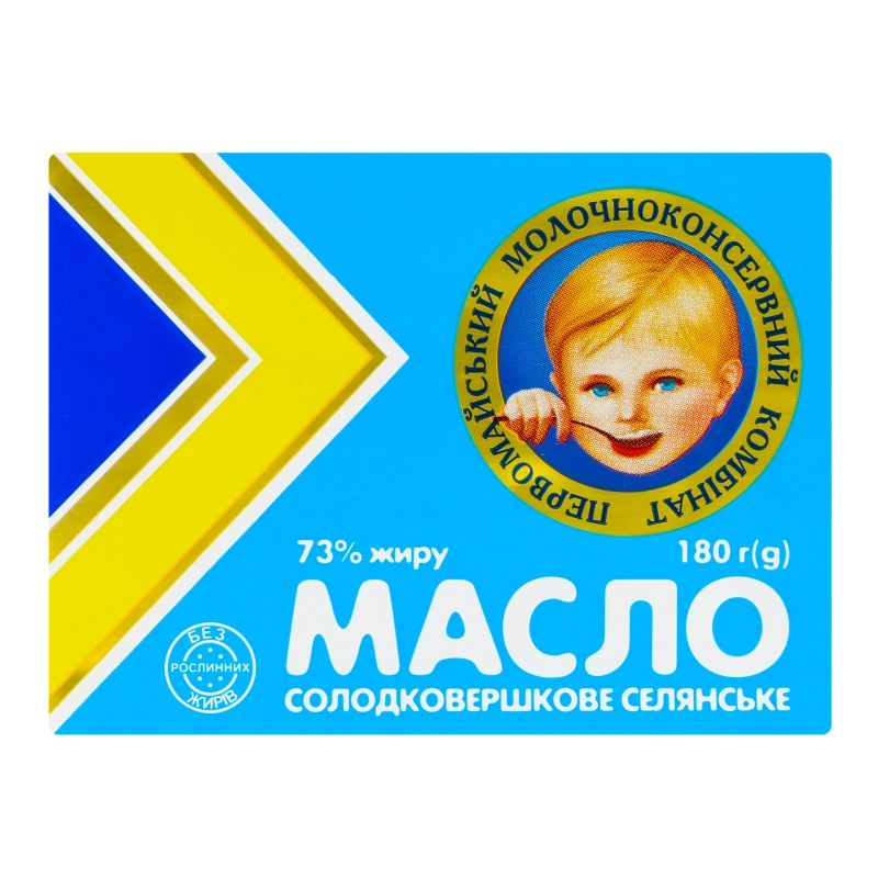 Масло ПМКК 180 г 73% селянське