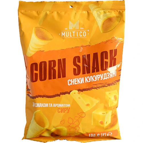 Снеки кукурудзяні Multico 130г сир