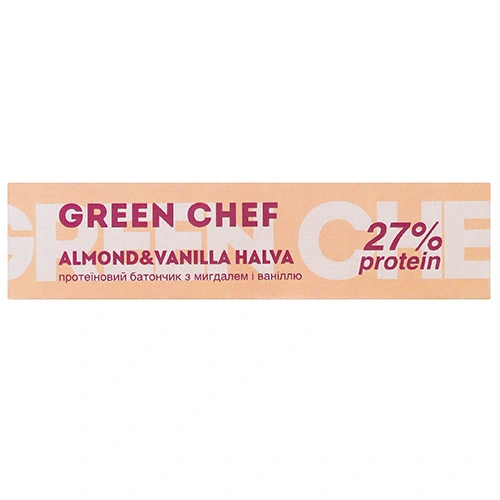 Цукерка Green Chef 45г протеїнова almond vanill