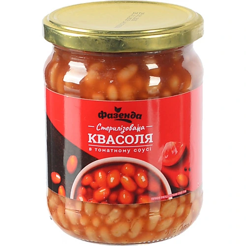 Квасоля Фазенда 500г велика томатний соус