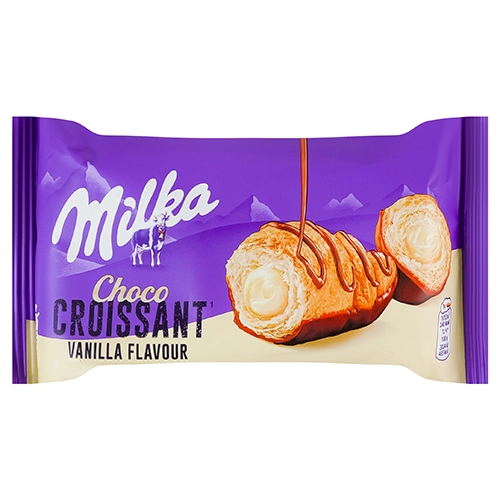 Круасан Мілка 50г ваніль глазур молочний шоколад