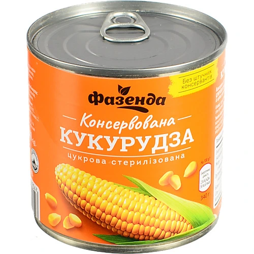 Кукурудза Фазенда 340г з.б