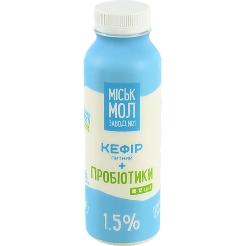 Кефір ММЗ 330г 1.5 пробіотики пет
