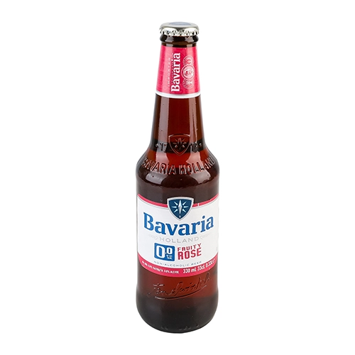 Пиво спеціальне безалкогольне [Bavaria Fruity Rose 0,0%k, 0,33 л, с.п.