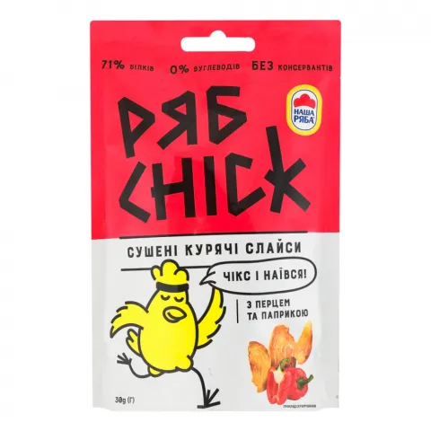 Курячі слайси РябChick 30 г з перцем і паприкою