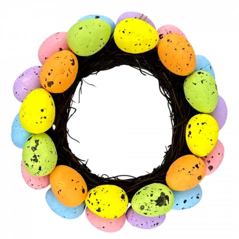 Декор Великодній вінок з яєць B1-0940 G2025-574 И