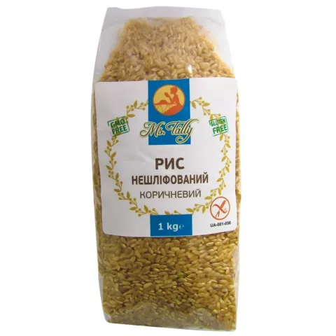 Рис MsTally 1 кг Коричневий нешліфований