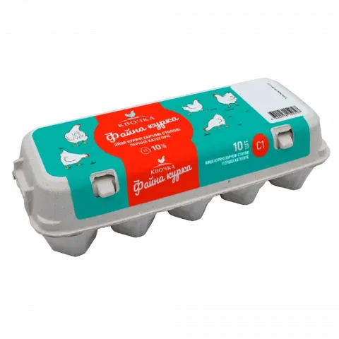 Яйця курячі Квочка Файна С1 (10 шт.)