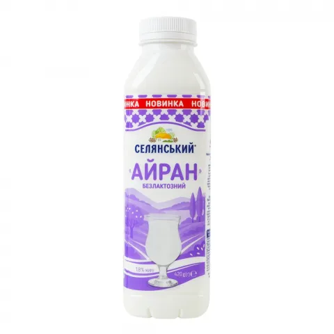 Айран Селянський 1,8 420 г б/лактозний