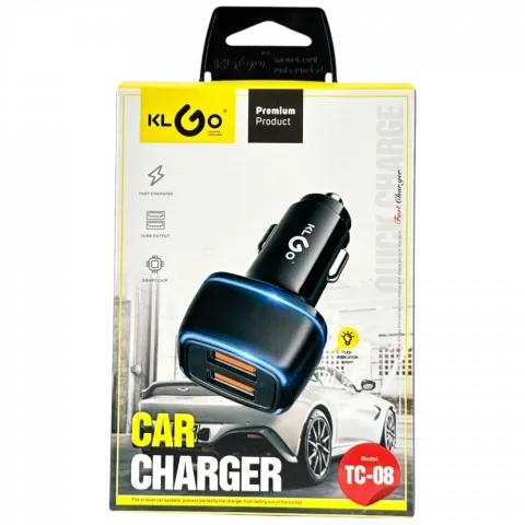 Зарядний пристрій для авто  TC-08 2.4A арт. 17488-12 И809