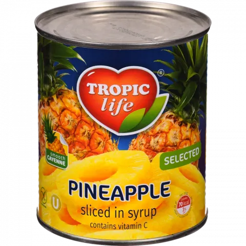 Конс Ананас Тропік Лайф 850 мл з/б кільця