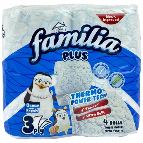 Туал. папір Familia 4 рул. Ocean Fresh И501 (Туреччина)