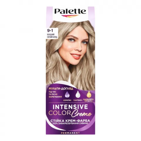 Фарба д/волосся Schwarzkopf Palette ICC 9-1 Холодний світлий блонд
