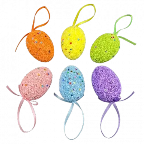 Декор Великодній н-р яэць 6шт B1-0940 G2025-073 И