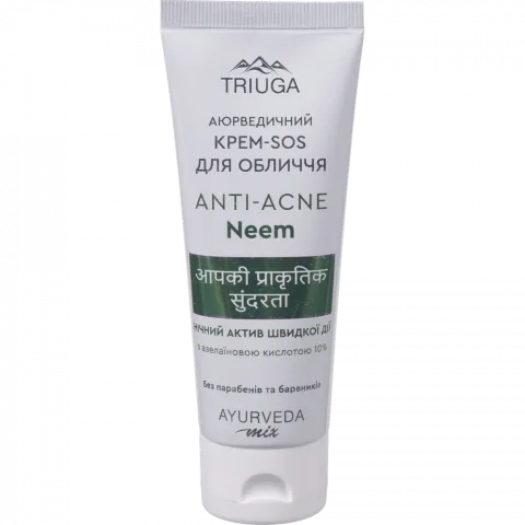 Крем-Sos д/обличчя Triuga 75 мл ніч. Anti-Acne Аюрведичний Neem