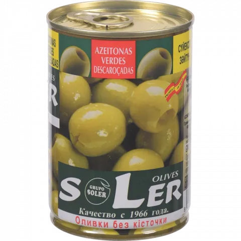 Оливки SLER 280 г з/б б/к (Іспанія)