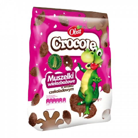 Мультизернові мушлі OBST з шок. смаком 250 г ( Польща)