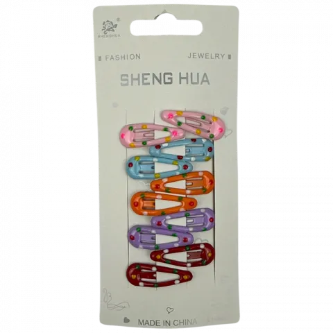 Заколки для волосся метал. 10 шт. різнокольорові арт. 3126-4 И414