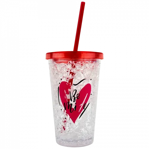 Стакан з кришкою 450 мл пластик арт. YD-20-16798 И665