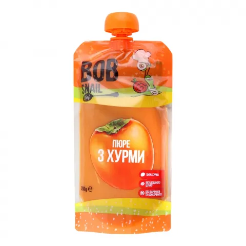 Пюре Равлик Боб 250 г пак. Хурма(Шарон)