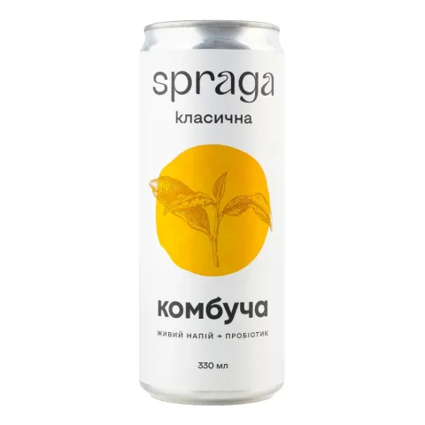 Напій б/алк. Spraga 0,33 л з/б Комбуча