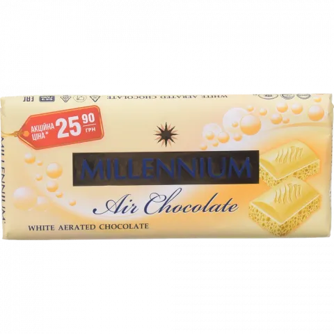 Шок Millennium 85 г білий пористий Акція