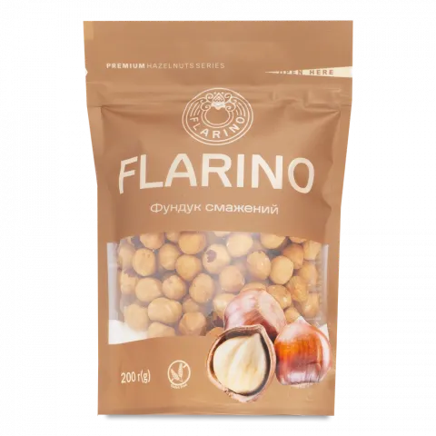 Горіх ТМ Flarino` Фундук смажений 200 г`